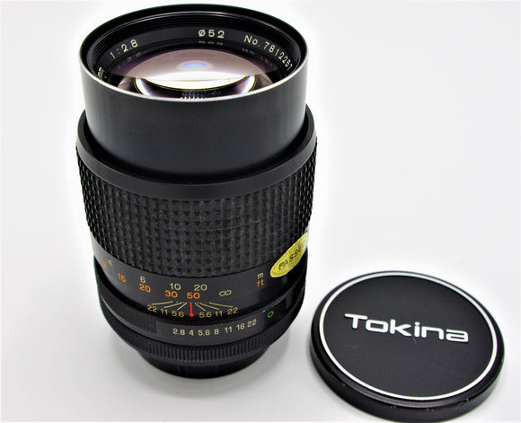 TOKINA RMC 135mm F.2,8 x Canon FD Manual Focus Paraluce Telescopico Incorporato USATO  Ottimo Stato 