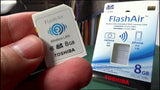 TOSHIBA FLASH AIR SD HC  8GB C6  WIRELESS DATA TRANSFER