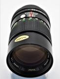 VIVITAR 135mm F. 2,8 x Canon FD Manual Focus USATO Ottimo Stato Paraluce Telescopico Incorporato  