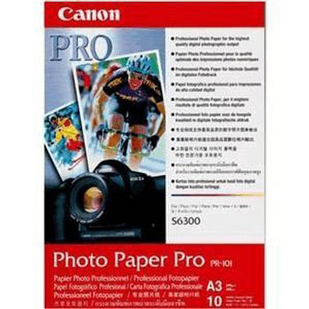 CANON CARTA X STAMPA INKJET PHOTO PAPER PRO PR 101 GLOSSY A3 10 F. 245 g/m
