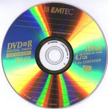 EMTEC DVD+R  RW  24 CARAT GOLD 4,7Gb. 4X 120 Min.