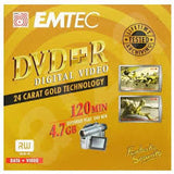 EMTEC DVD+R  RW  24 CARAT GOLD 4,7Gb. 4X 120 Min.