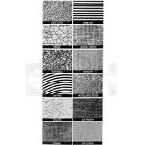 PATTERSON PTP650 35mm SET 12 TEXTURE SCREENS Retini di stampa 35mm 12 Effetti Tessuto diverso X Foto Bianco e Nero-Colori
