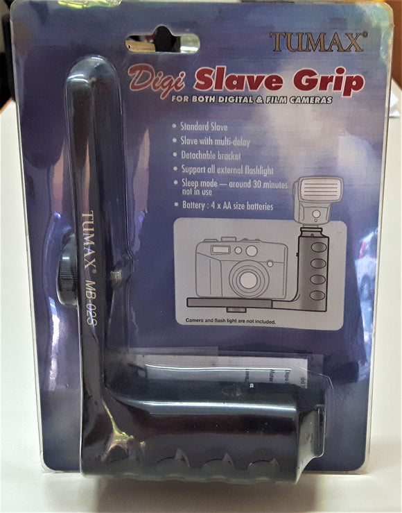 TUMAX MB-02S DIGISLAVE GRIP STAFFA SUPPORTO FLASH L CON SERVOCELLULA Possibili diverse modalità di sincronizzazione .