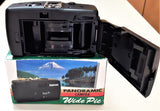WIDE PIC PANORAMA ANALOGICA 35mm Ricaricabile OB.28mm FuocoFisso Slitta Flash Mirino Ampio Blocco scatto ed Ottica